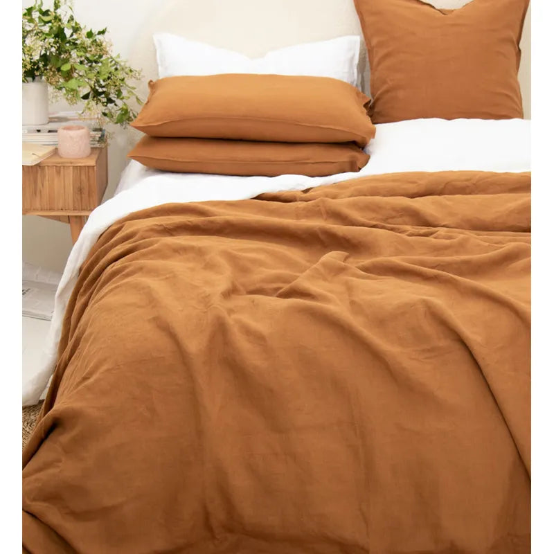 NOBLEHAVEN™ Linen bed sheet 1 PCS